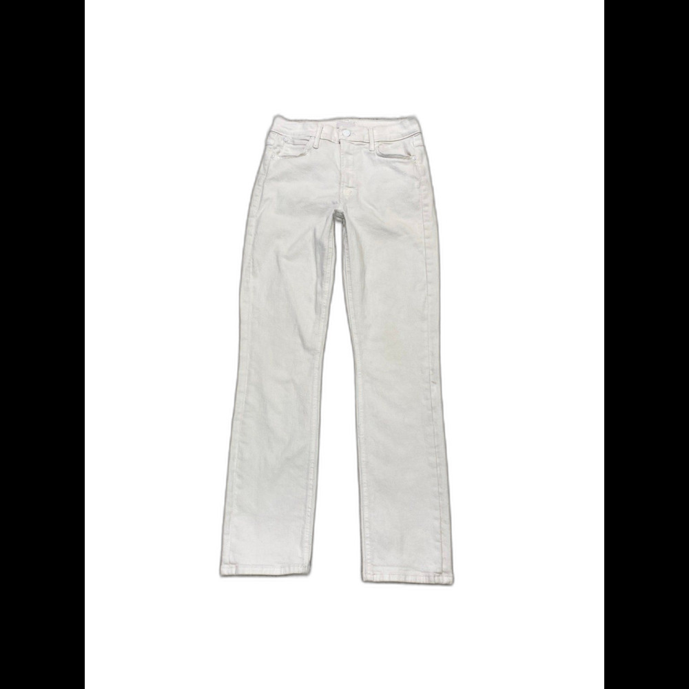 26 Mother Denim The Mid Rise Dazzler Ankle Fairest Of Them All White